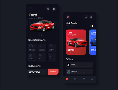 Car Rental App app branding car car rental car rental app design flat illustration illustrator minimal rental car typography ui ui design uidesign ux