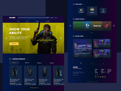 Game Plus Store Web Design