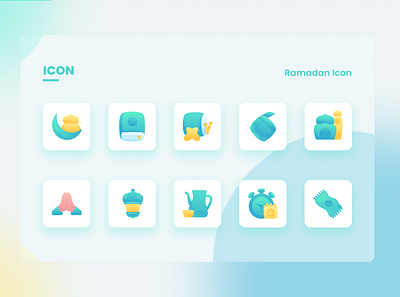 Ramadan Icons Pack app design flat icons iconset illustration muslim ramadan ramadan kareem ui vector