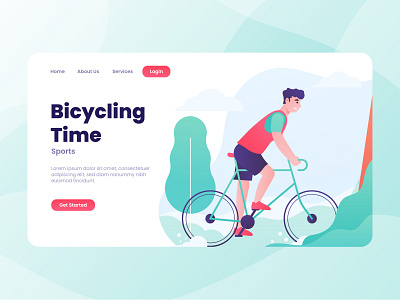 Exploration Design - 4 Sports Apps Landing Page by Muhammad Fallah on ...