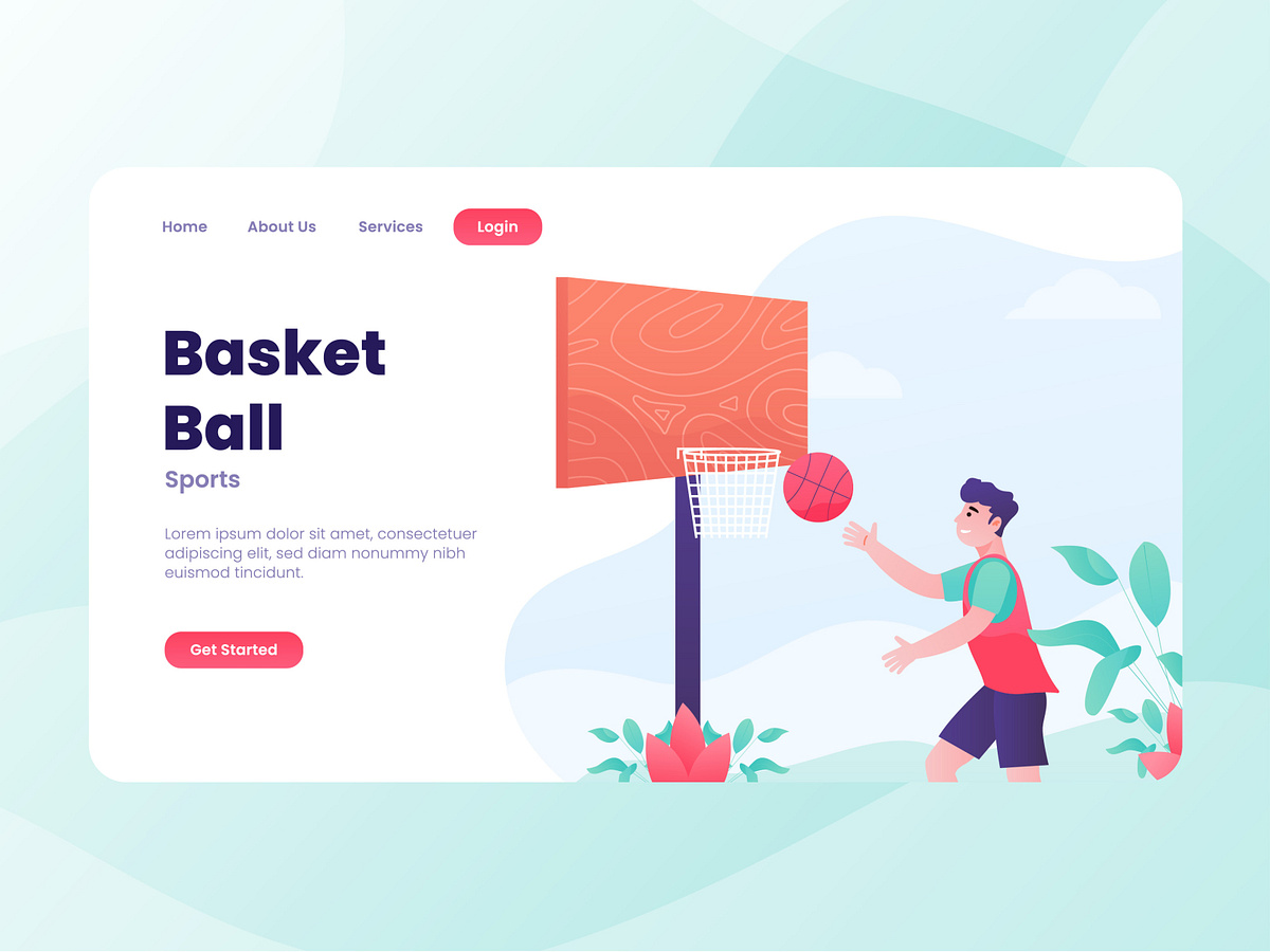 Exploration Design - 4 Sports Apps Landing Page by Muhammad Fallah on ...