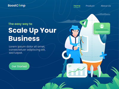 Business Booster | Landing Page Concept