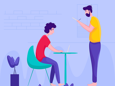 Light Discussion animation design flat illustration ui vector website