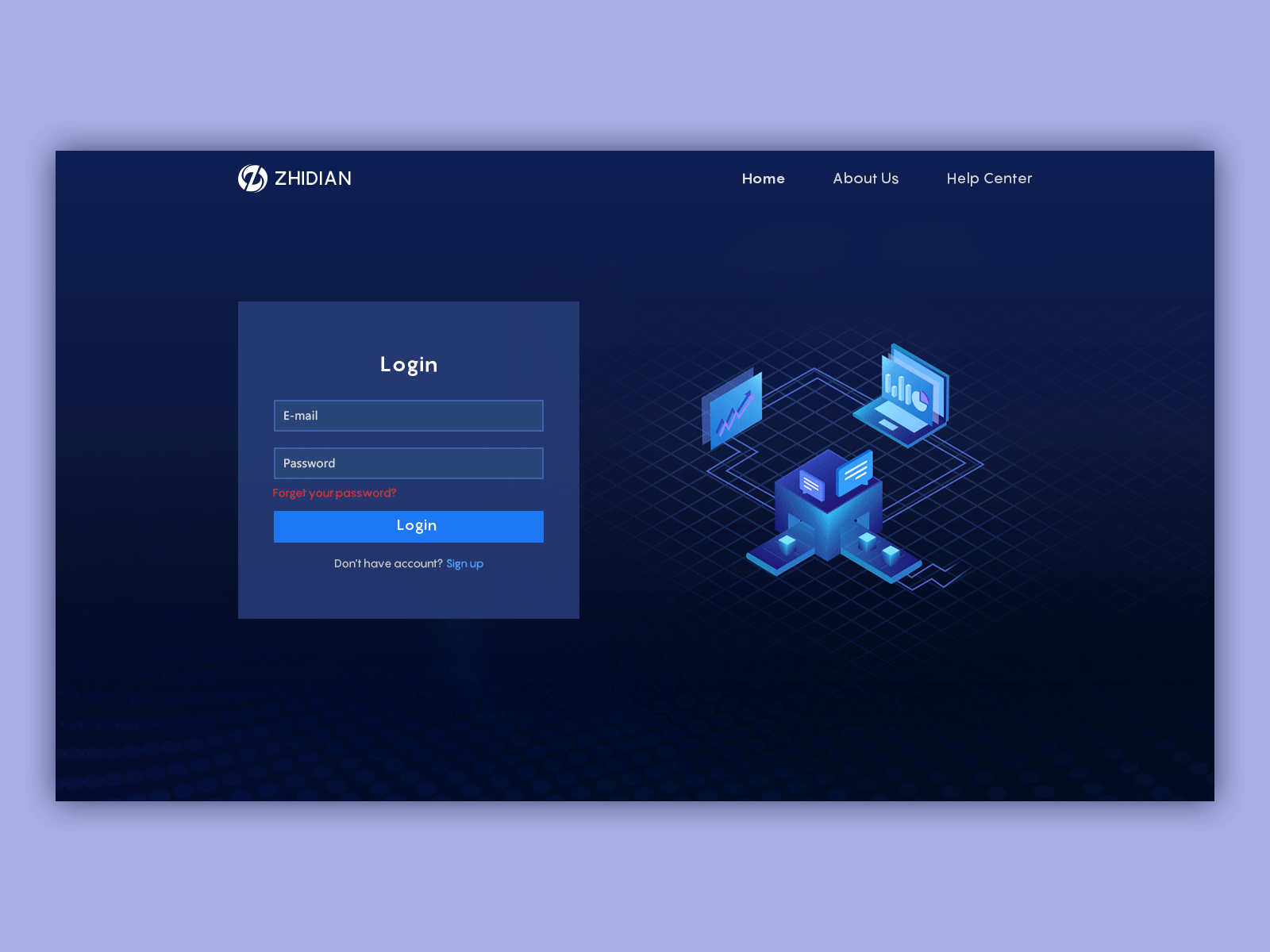 The login page of logistics finance