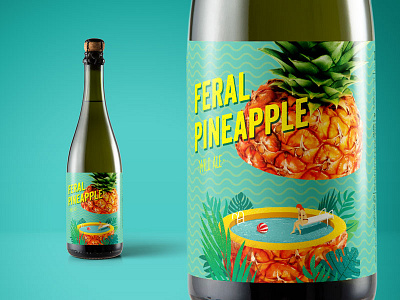 Feral Pineapple ale beer craft craftbeer feral girl label pineapple pool summer tropical wild