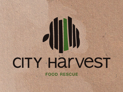City Harvest Logo concept green logo new york city organic symbol