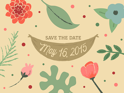 Floral Save the Date