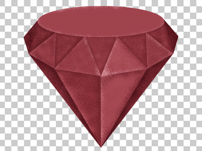 Unfinished Ruby crystal diamond facets gem red ruby texture