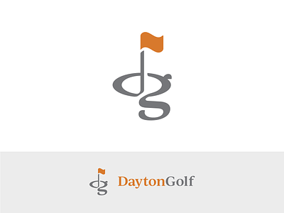 Dayton Golf Logo Concept branding flag golf golfing logo logo design rebrand