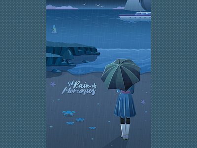 Rain of memories illustration