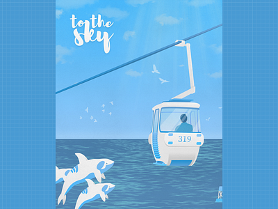 To the sky illustration ui ui illustration