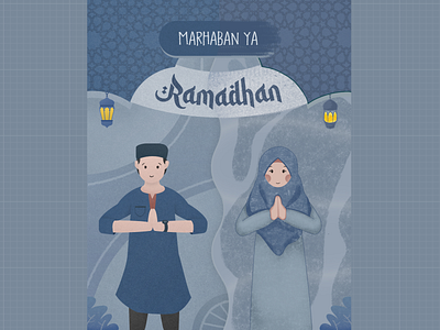Marhaban ya Ramadhan illustration ui ui illustration