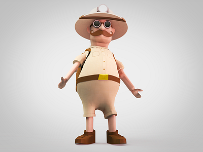 Stanley from The Tunnel 3d character modo