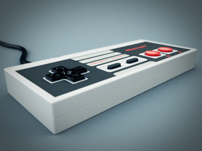 NES Controller after effects cinema 4d modo nes render