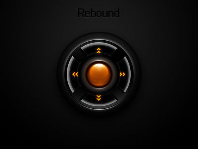 Playoff Contest: Control Orange black dark futuristic glossy interface orange orb oval rebound