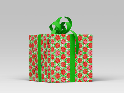 X'Mas Pattern for Gift Wrap