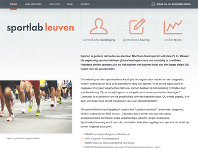 Sportlableuven - 2 geomicons lab leuven sport webdesign