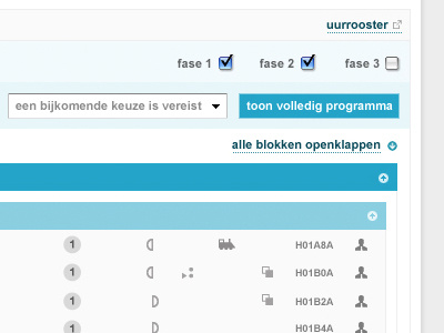 Programmagids02 architecture complex design icons information ui university web