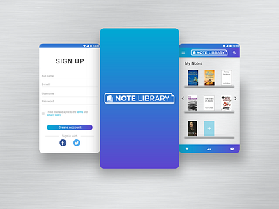 Note Library Mobile UI