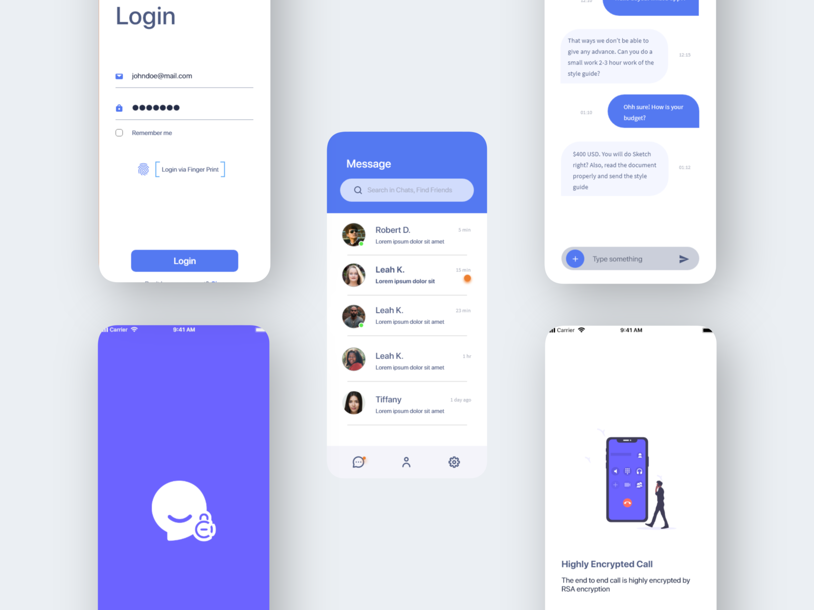 Chat UI Design by Muhammad Rayyan on Dribbble