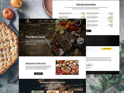 BBQ Resturant One page Website.