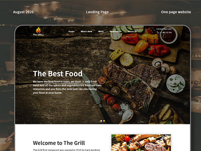 Resturant website with design document design design document dribbble home page design landing design minimal ui webdesign website design