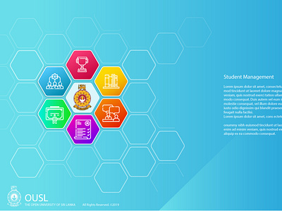 Student Management Portal - Open University Sri Lanka design illustration typography ui ux xd