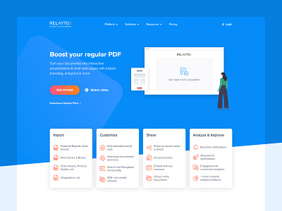 Relayto — platform to create interactive documents