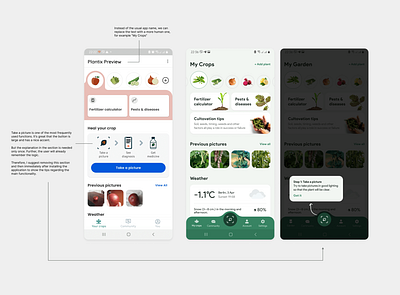 Plantix app design plant ui ux