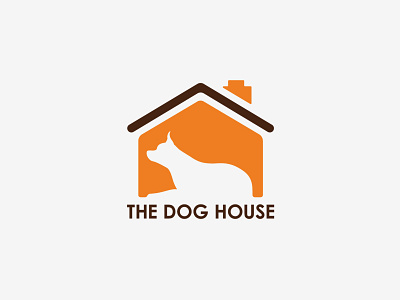 The Dog House branding design flat illustration logo typography vector