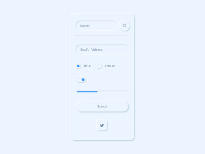 Freebie Neumorphic UI Elements