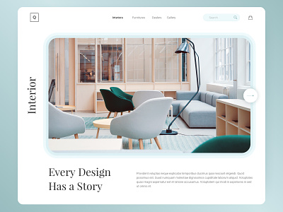 Interior design and furniture shopping website branding design e-commerce ecommerce furniture interior shopify shopping sketch ui ux web website