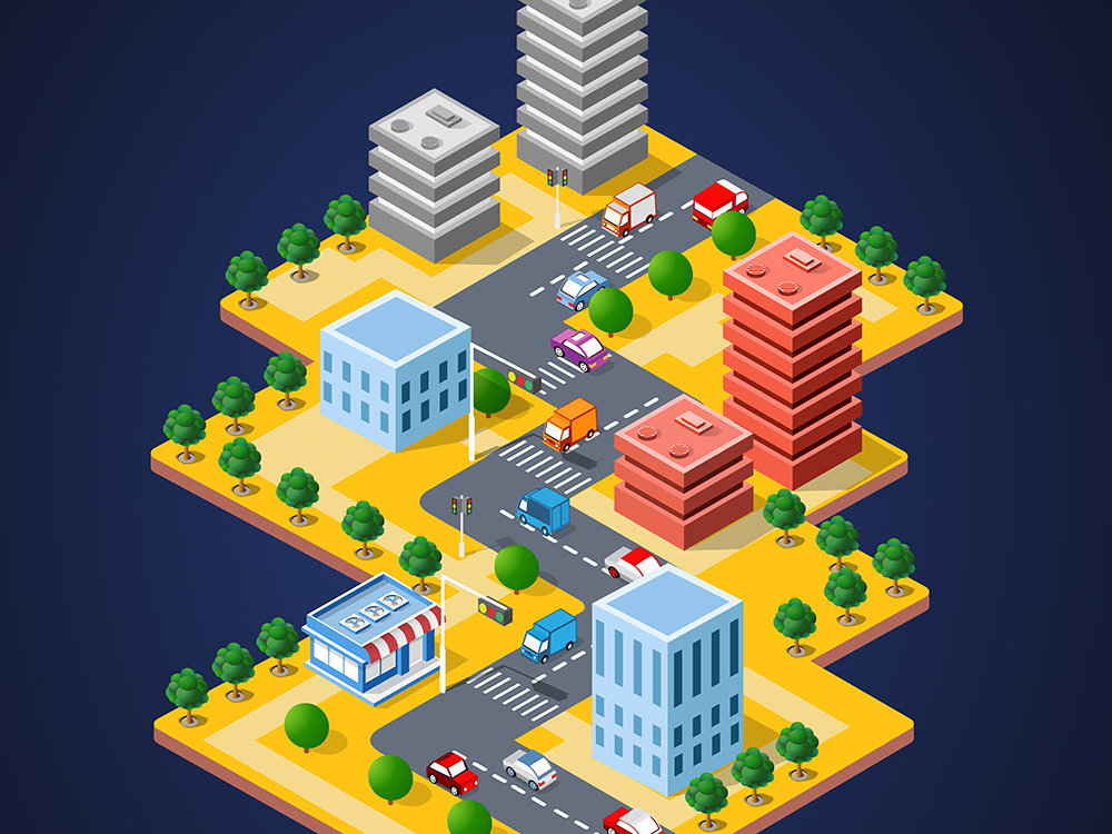 city vector icons