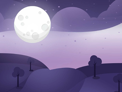 Purple Night animation art design graphic design illustration illustrator vector