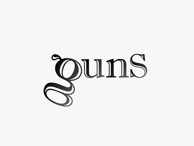 Guns design flate design icon illustrator logo minimalis