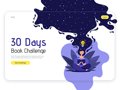 Daily UI #03 Landing page - Book Challenge