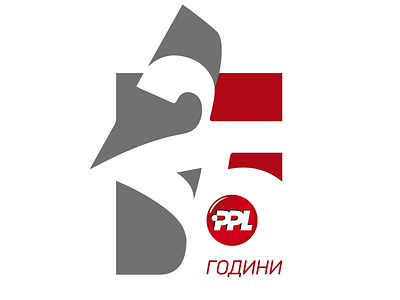 25 yars PPL branding design graphic design logo logodesign number typographi