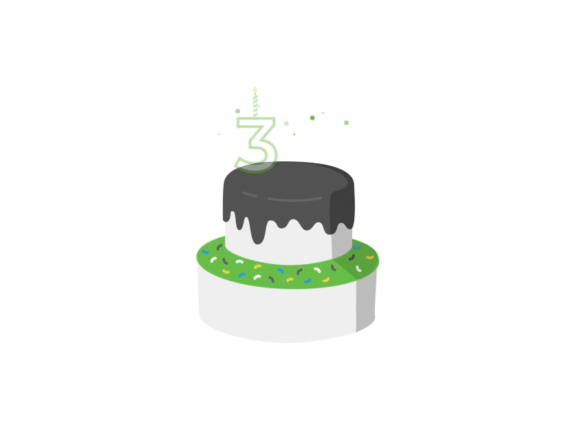 Age animation birthday cake illustration ui upright