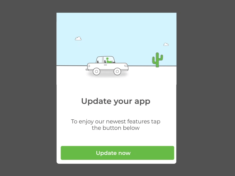 Update Your App Popup By Roie Reuveni On Dribbble