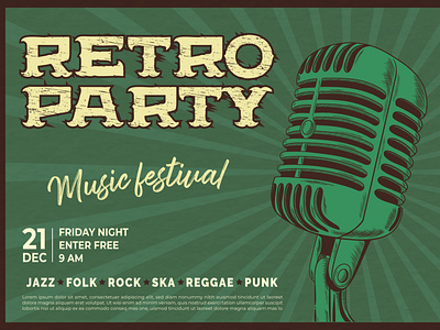 Retro Party Banner