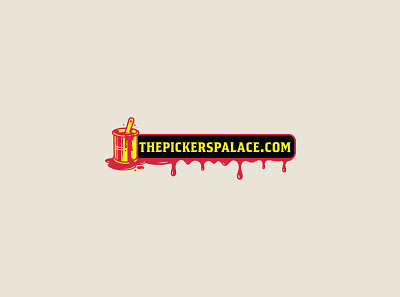 The pickers palace logo brand design branding brush logo clean color logo creative logo illustration logo logo design typography vector