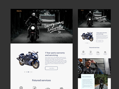 RiderXo. website design