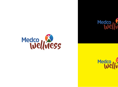 Medco wellness logo design clicnic flat healthcare logo design medical vector