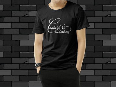 Coolaid & Plmtreez typography t shirt design