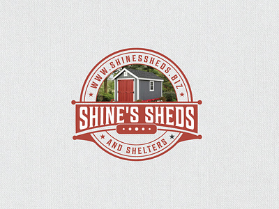 Shine's shed retro vintage logo