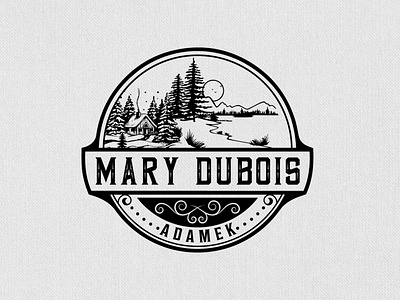 Mary Dubois Adamek illustration logo mary dubois adamek mary dubois adamek typography vector
