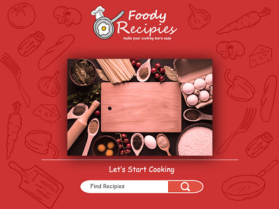 COOKING RES LAYOUT cook recipies red simple