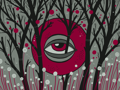 Eye in the forest