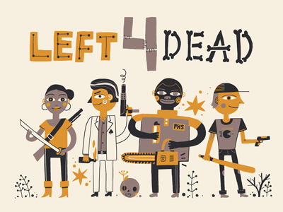 Left 4 Dead fan art art illustration l4d left 4 dead
