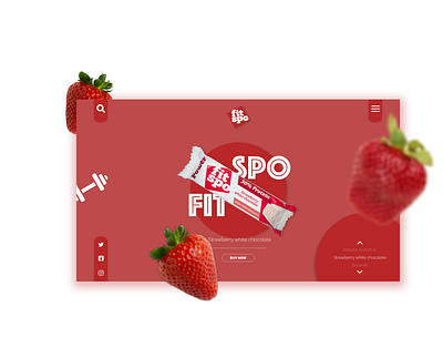 FitSpo Protein bar Web design app branding branding design flat icon illustraion logo minimal typogaphy ui design uidesign ux ux design uxdesign web webdesign website website design